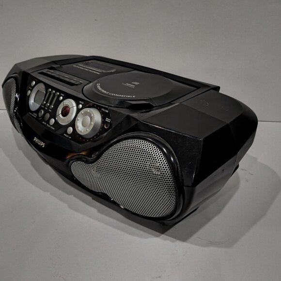 Philips AZ2045 CD Radio Cassette Recorder Boombox w/ Remote Manual WORKS GREAT - Picture 9 of 16